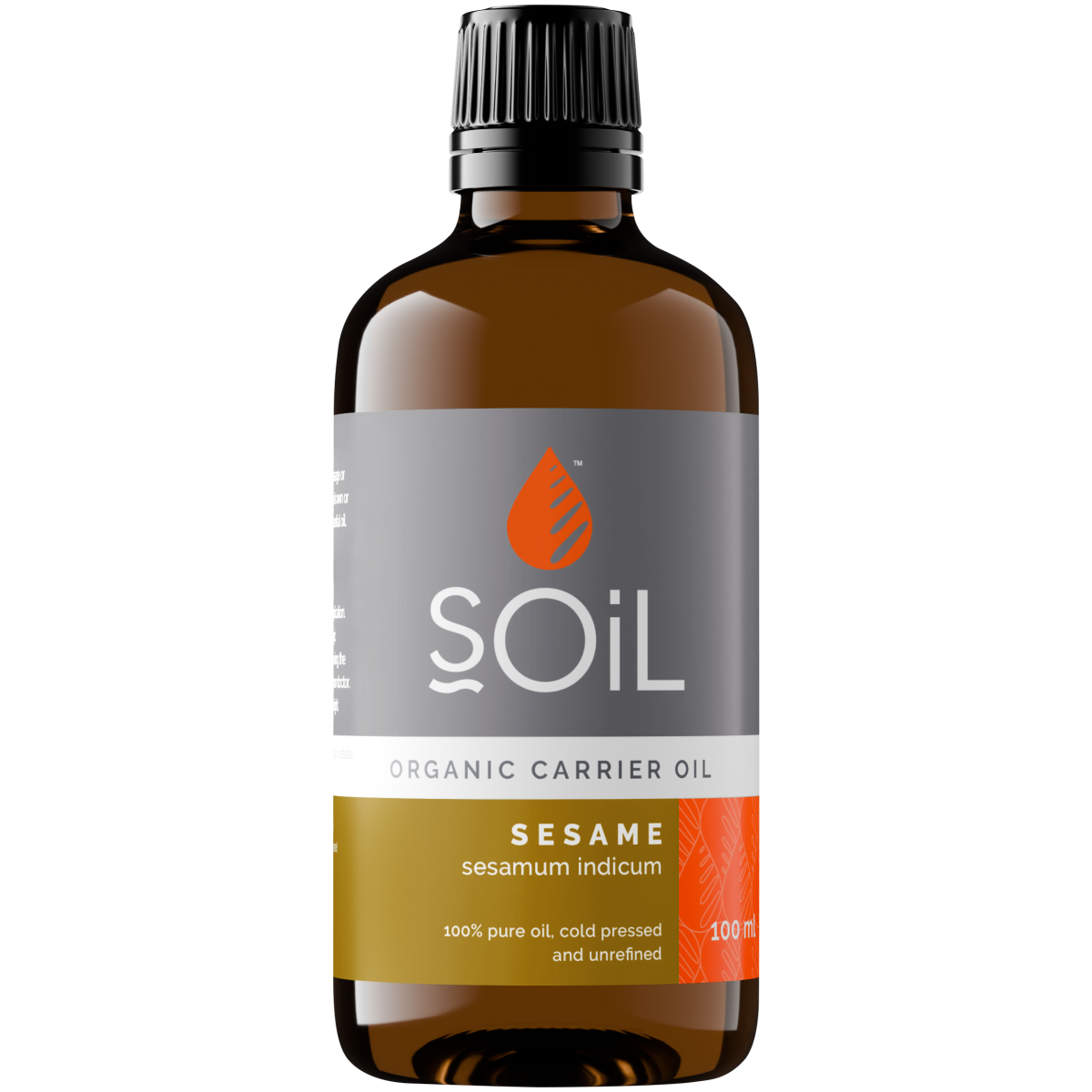 Organic Sesame Seed Oil (Sesame Inidcum Linn) 100ml